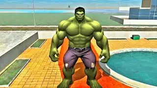 COLOURFUL HULK FIGHT RED HULK IN INDIAN BIKE    DRIVING 3D😨