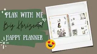 Plan with me big horizontal Happy Planner