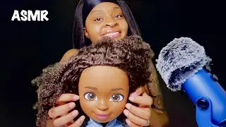 ASMR | Doll Scalp Scratching + Face Tapping | NO TALKING 🤫