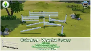 Bakies The Sims 4 Custom Content: Unlocked - Wooden Fences