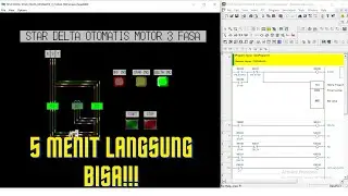 Star delta dengan plc ormon || diagram ladder star-delta cx-programmer 9.3 || star delta otomatis