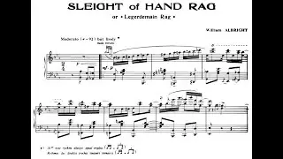 William Albright - Three novelty Rags for piano (with score)