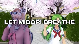 i glitched midori now shes stuck on the main entrance 😭😭😭
