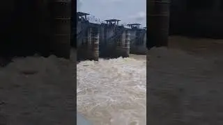 Derasnya Banjir di Bendungan Gerak Bojonegoro