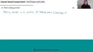 LBA  - Acid, bases and salts -  EM  - Q36 -  MCQ