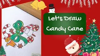 Let's Draw Christmas Candy//Easy & Simple Drawing
