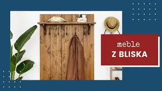Meble z bliska | Panel wieszakowy drewniany Rustyk