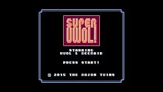 Super Uwol (NES homebrew): Game Over screen
