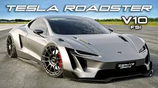 Tesla Roadster WIDEBODY V10 Swapped Modified 4K