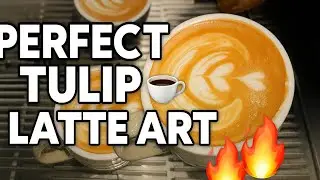 Mastering the wing 🪽 tulip🌷 Pour ☕ | Latte Art Like a Pro