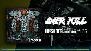 Thrash Metal Drum Track / Overkill Style / 200 bpm