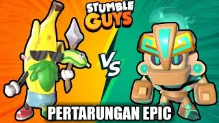 WAR SKIN ANTAR KEPALA SUKU PISANG MELAWAN GOLEM KUAT ! Stumble Guys