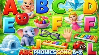 ABC Phonics Song A&ndash;Z | Learn Letters & Sounds | Fun Alphabet Song for Kids