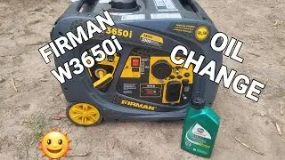 Firman W3650i Inverter Generator Oil Change....and More..👍