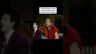 The Clash performing London Calling in the comedy show &lsquo;Fridays&rsquo; #theclash