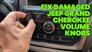 Fix sticky damaged Jeep Grand Cherokee volume knob/dials