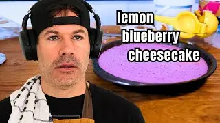 Cooking with Kevin - Lemon Blueberry Cheesecake