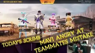 TX Mavi angry at teammates mistake 🤫 gill viru scout, scrims today