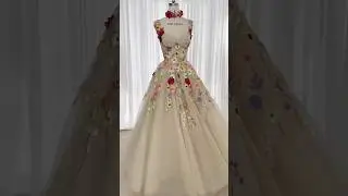 Making a corset floral appliqu&eacute; long prom dress #dress #fashion #dressmaking #sewing #prom #wedding