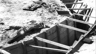 The troops of the 11th Airborne Division watch the atomic bomb test at Camp Deser...HD Stock Footage