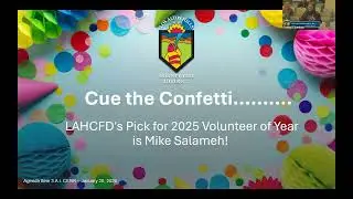 LAHCFD January 20, 2026, Regular Commission Meeting