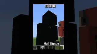 I tried to Build Null Statue in minecraft #shorts #minecraft #statue
