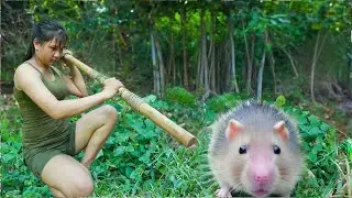 Solo Survival Mastery: Crafting Shelter, Hunting Big Fish and a Wild Bamboo Rat