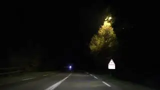 Night Drive From 22200 Gr&acirc;ces To 22160 La Croix Tasset, C&ocirc;tes d'Armor, France 17th November 2018
