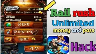 rail rush game ko hack kese kare.  rail rush game unlimited money and pass.