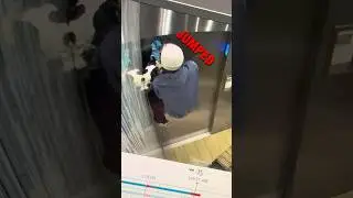 Heroic Man Saves Dog Trapped in Elevator 😱 #shorts