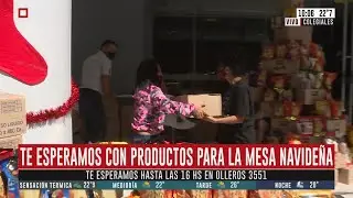 En C5N recibimos donaciones de pan dulce y productos para la mesa navideña