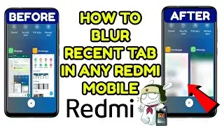 How to Blur Recent Tab in Redmi Mobile Phone | Miui 11 feature | MIUI setting | MIUI update | Redmi