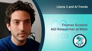 Lecture about Llama 3 with Thomas Scialom, an AGI researcher at Meta