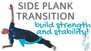 Plank to side plank transitions - great for core, shoulder, anterior and lateral chain stability!