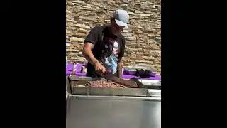@Ralphthebaker got the Machete 🔪 #foodie #hoodchef #food #houston #chefmachete #ralphthebaker