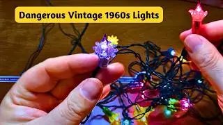 Dangerous Vintage 1960s Christmas Lights