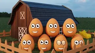 Learning Colors and Numbers Song | Colorful Eggs on the Farm
