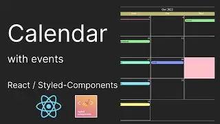 Full Calendar From Scratch | React