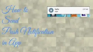 How to send Push Notification in App || Makeroid || Thunkable || AppyBuilder||