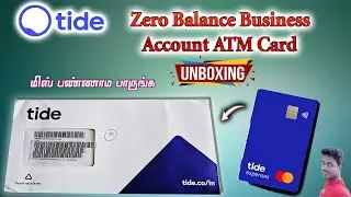 Tide Zero Balance Business Account ATM Card Unboxing in Tamil@Tech and Technics
