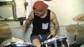 Playing drums - Raphael Brunner
