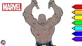 Marvel Guardians of the Galaxy Coloring Book Drax Coloring Page Marvel Superhero Coloring