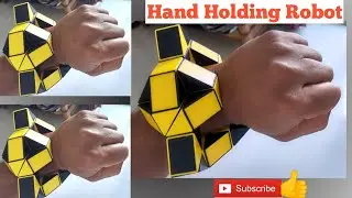 Smiggle snake puzzle or Rubik's twist 24 pieces or Snake Cube - Easy Simple Hand holding Robot 🤖