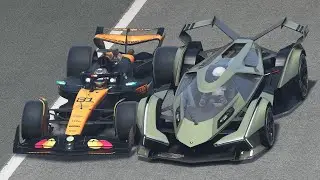 McLaren F1 2025 vs Lamborghini Lambo V12 Vision Gran Turismo at Monza