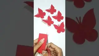 How To Make Paper Butterfly | Paper Butterfly Making Idea | New Design Butterfly #shorts #viral