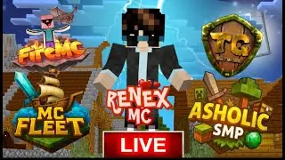 [LIVE 🔴] GRINDING IN THIS PUBLIC MINECRAFT SMP #live #mclive #mfleet #asholicsmp