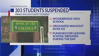 300+ students suspended after walkout, protesting ICE at Woodbridge High School