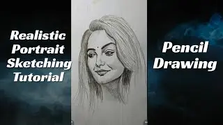 How to Draw Realistic Girl Face | Pencil Portrait Drawing Tutorial.