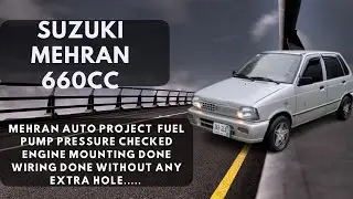Suzuki Mehran 660CC project Fuel pump pressure checked Engine Mounting done Wiring done....