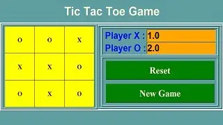 Tic Tac Toe Game in Python using Tkinter Module | Source code is in Description